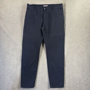 Ash & Erie Flat Front Stretch Men’s 32x29 Navy Blue Casual Chino Khaki Pants